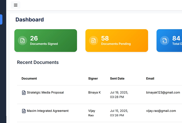 eSignSure electronic document signing platform